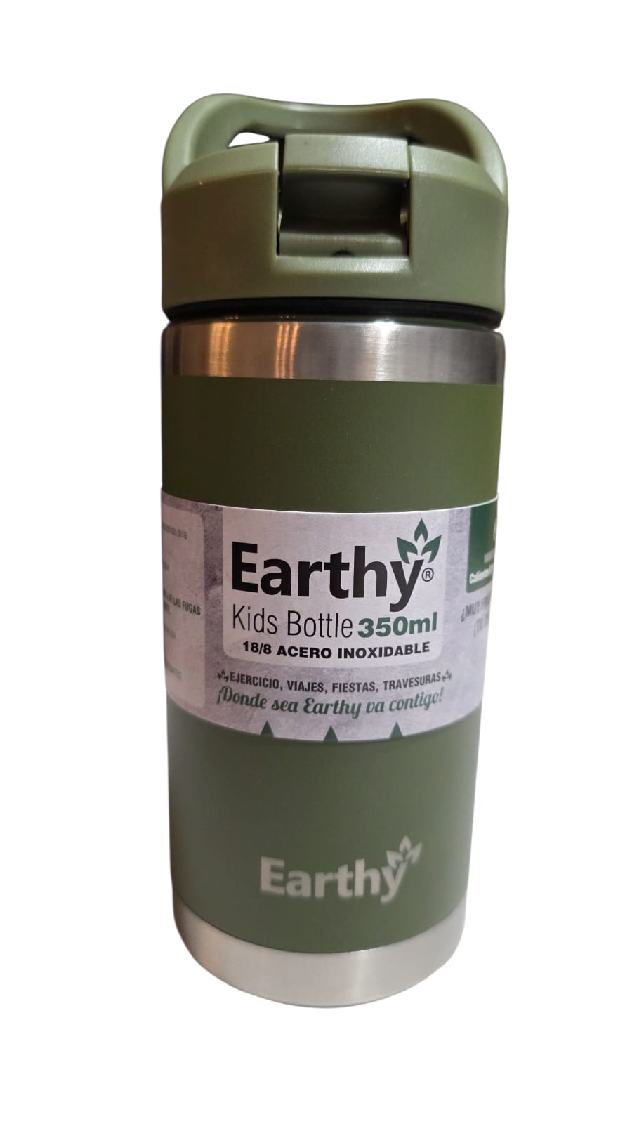 EARTHY KIDS BOTTLE VERDE MUSGO 12 OZ